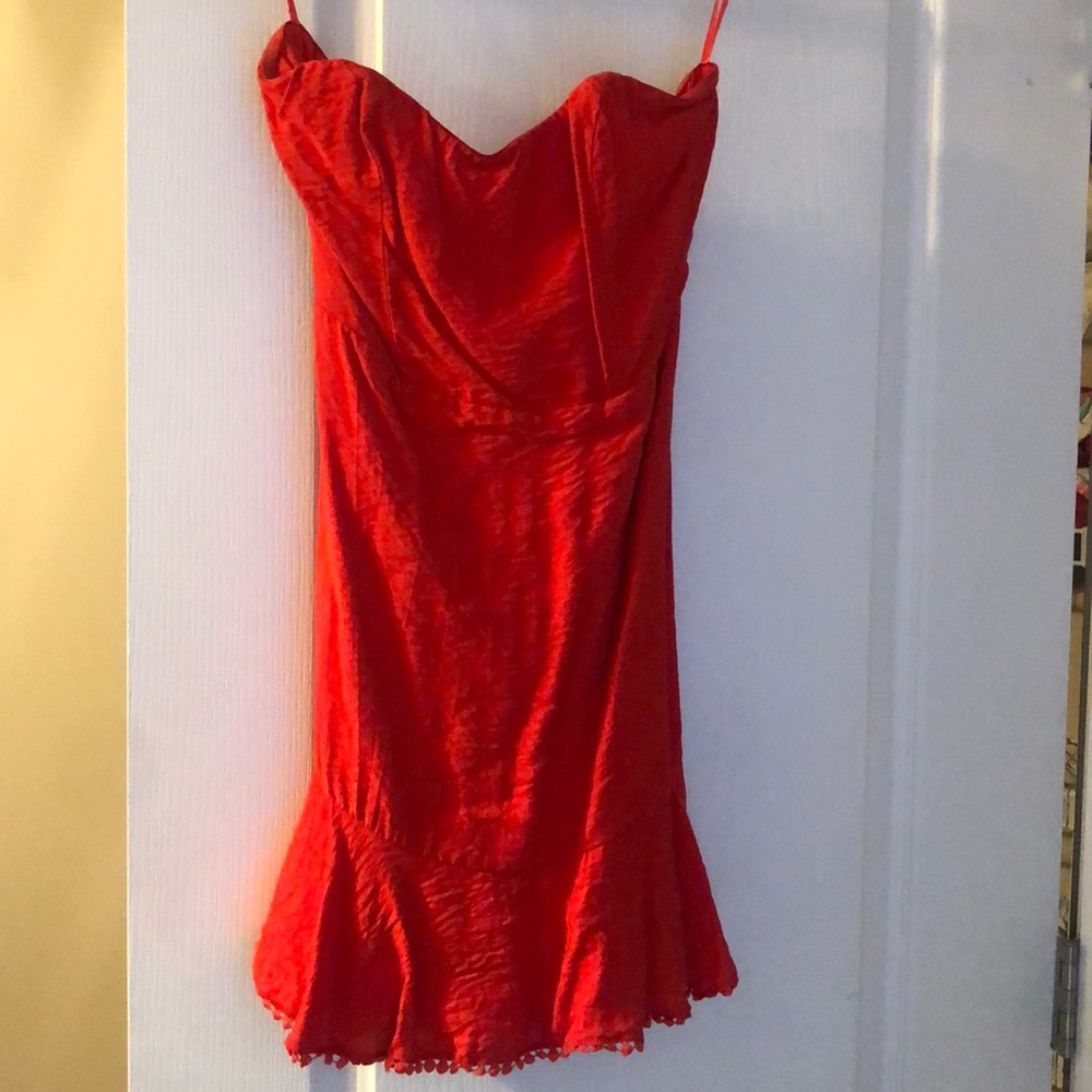 Strapless Red Dress